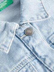 Benetton Girls Bleu Denim Jacket - Image 5 of 8