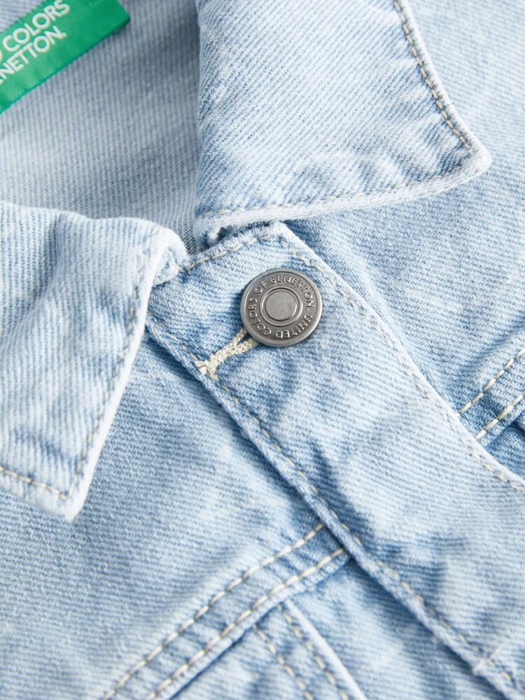 Benetton Girls Bleu Denim Jacket - Image 5 of 8