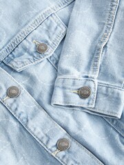 Benetton Girls Bleu Denim Jacket - Image 7 of 8