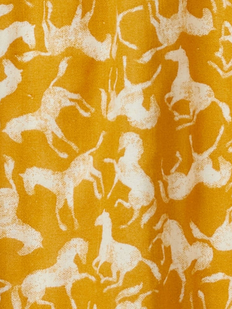 Robe Benetton fille en coton jaune - Image 3 of 3
