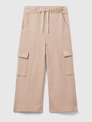 Pantalon de jogging Benetton rose fille - Image 1 of 2