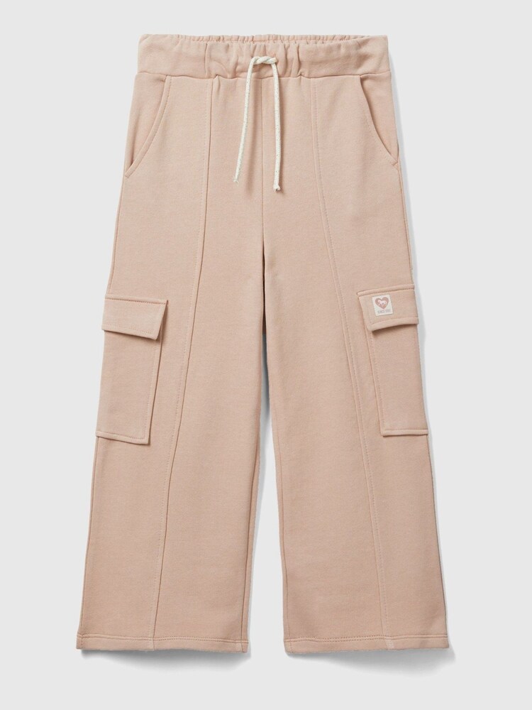 Pantalon de jogging Benetton rose fille - Image 1 of 2