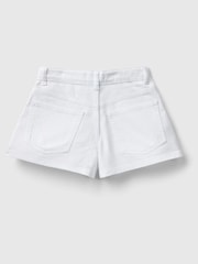 Benetton Girls Cream Shorts - Image 2 of 3