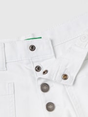 Benetton Girls Cream Shorts - Image 3 of 3
