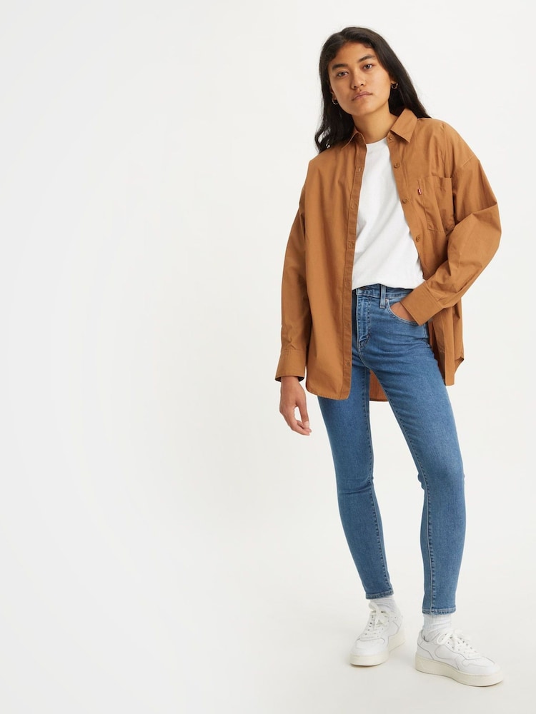 Levi's® Blue 721™ High Rise Skinny Jeans - Image 4 of 9
