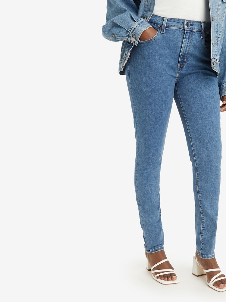 Levi's® Blue 721™ High Rise Skinny Jeans - Image 8 of 9