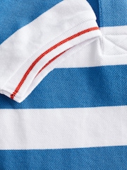 Benetton Boys Blue 100% Cotton Polo Shirts - Image 4 of 4