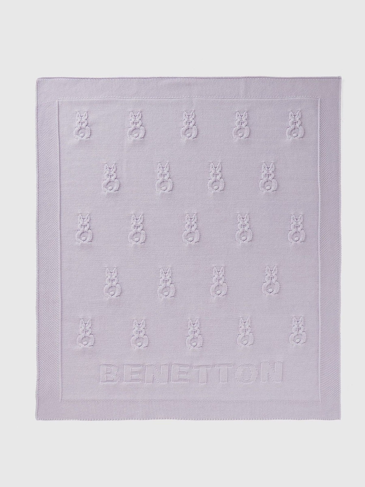 Benetton 100% Cotton Blanket - Image 1 of 2