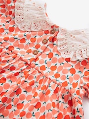 Rot - Kurzarmkleid aus 100 % Baumwolle mit Kragen (3 M.–7 J.) - Bild 7 von 7