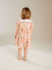 Pink - Kurzarmkleid aus 100 % Baumwolle mit Kragen (3 M.–7 J.) - Bild 2 von 7