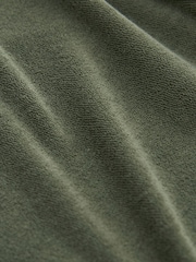 Green Textured Towelling Short Sleeve Shirt - Image 8 of 8