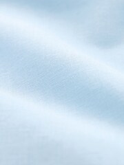 Light Blue Linen Blend Long Sleeve Shirt - Image 7 of 8