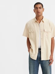 Levi's® Cream Relaxed Fit Western 100% Cotton Shirt - Image 1 of 8