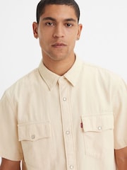 Levi's® Cream Relaxed Fit Western 100% Cotton Shirt - Image 4 of 8