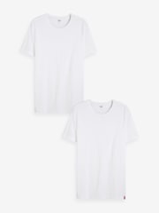 Pack de 2 camisetas ajustadas de algodón 100 % con cuello redondo de Levi's® - Imagen 4 de 6