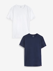Weiß - Levi's® – schmal geschnittene Rundhals-T-Shirts aus 100 % Baumwolle im 2er-Pack - Bild 1 von 9