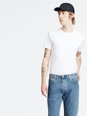 Weiß - Levi's® – schmal geschnittene Rundhals-T-Shirts aus 100 % Baumwolle im 2er-Pack - Bild 2 von 9