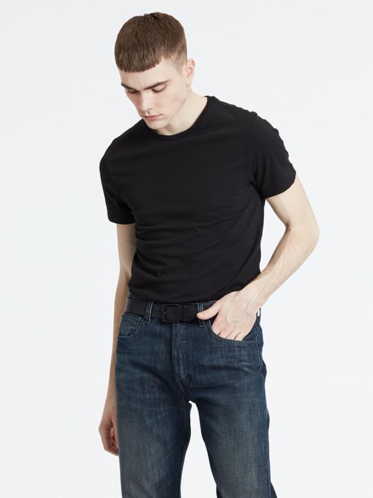 Schwarz - Levi's® – schmal geschnittene Rundhals-T-Shirts aus 100 % Baumwolle im 2er-Pack - Bild 1 von 7