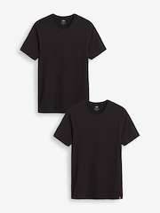 Schwarz - Levi's® – schmal geschnittene Rundhals-T-Shirts aus 100 % Baumwolle im 2er-Pack - Bild 5 von 7