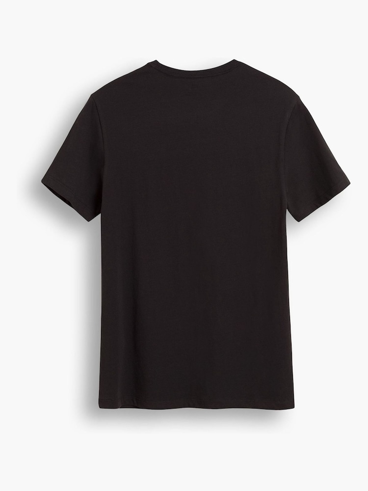 Schwarz - Levi's® – schmal geschnittene Rundhals-T-Shirts aus 100 % Baumwolle im 2er-Pack - Bild 7 von 7