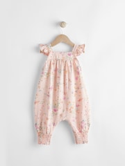 Pink Floral Baby 100% Cotton Romper (0mths-3yrs) - Image 2 of 7