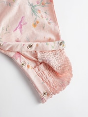 Pink Floral Baby 100% Cotton Romper (0mths-3yrs) - Image 6 of 7
