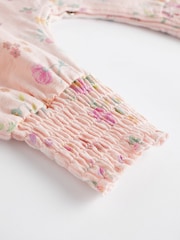 Pink Floral Baby 100% Cotton Romper (0mths-3yrs) - Image 7 of 7
