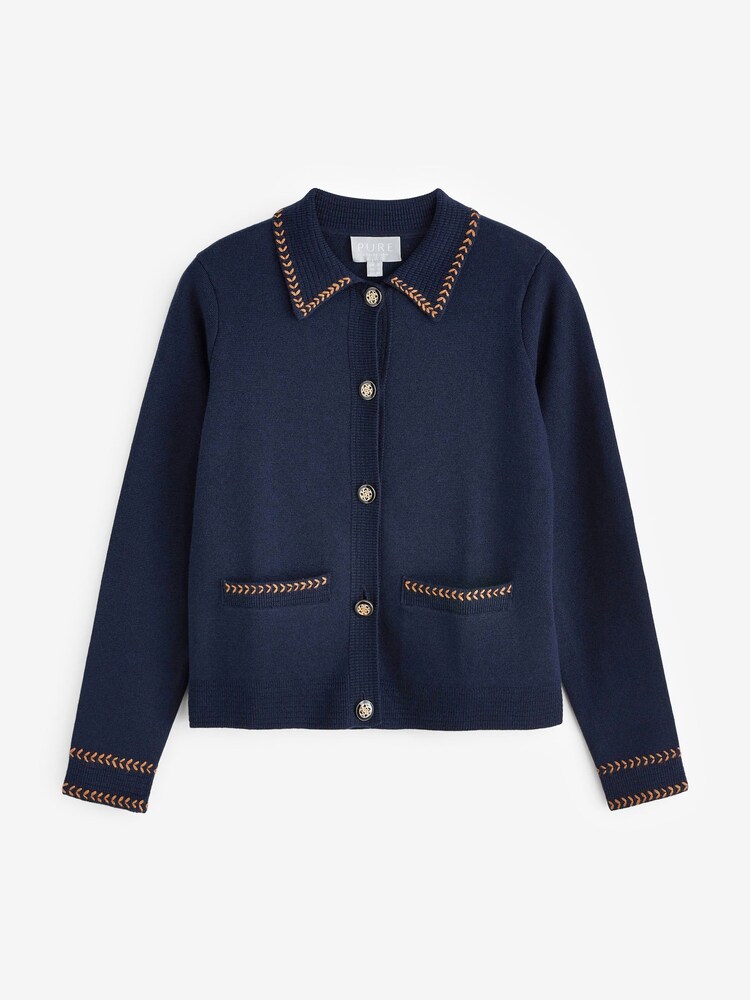 Pure Collection Blue Milano Jacket - Image 4 of 4 Pure Collection Blue Milano Jacket - Image 4 of 4