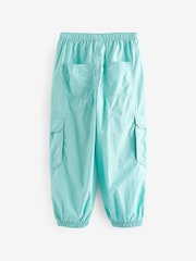 Aqua Blue Parachute Cargo Trousers (3-16yrs) - Image 7 of 8