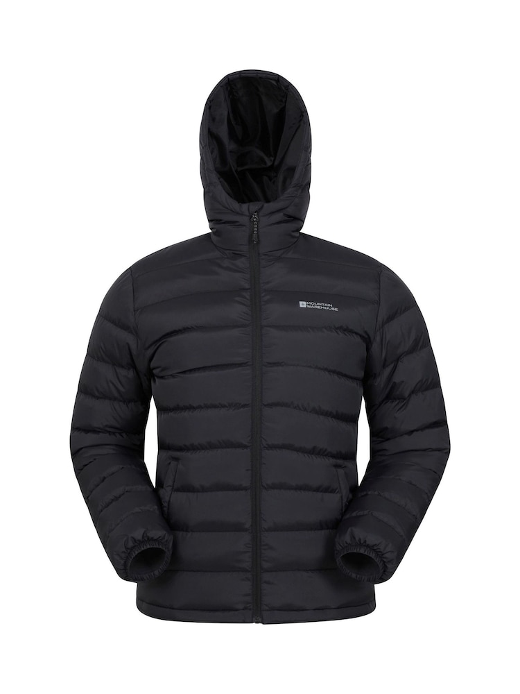 Mountain Warehouse Black Seasons II Mens Water Resistant Padded Jacket - Image 2 of 6