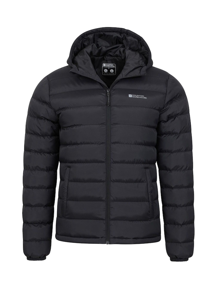 Mountain Warehouse Black Seasons II Mens Water Resistant Padded Jacket - Image 6 of 6