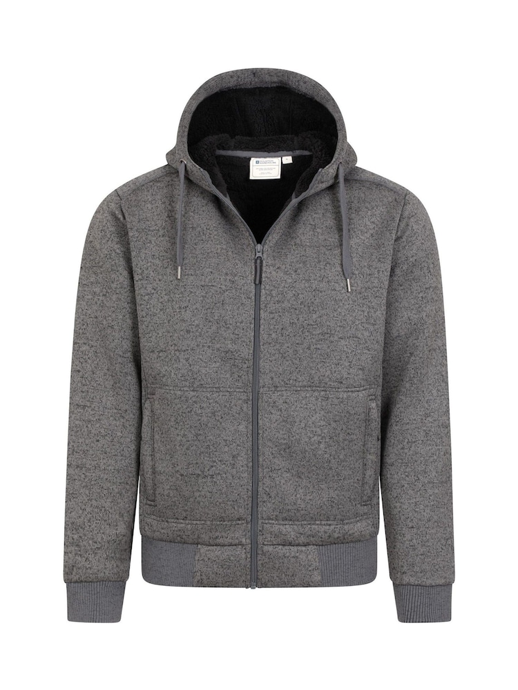 Mountain Warehouse Black Mens Nevis Fleece Lined Hoodie - Image 5 of 5