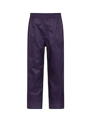 Mountain Warehouse Purple Kids Pakka II Waterproof Overtrousers - Image 1 of 5