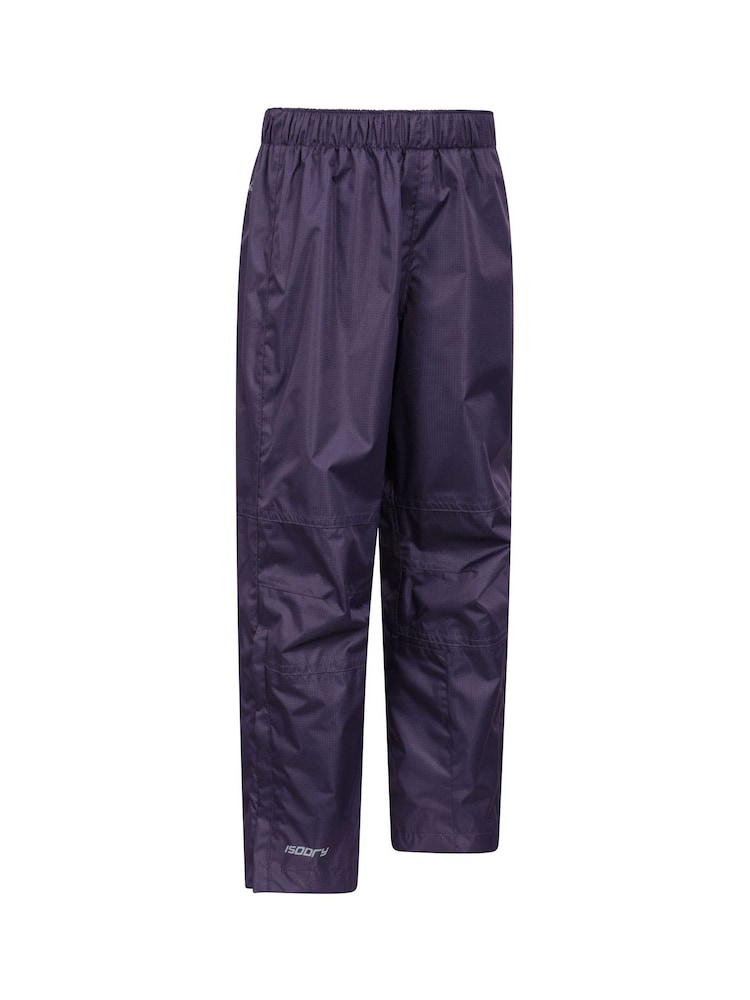 Mountain Warehouse Purple Kids Spray Waterproof Trousers - Image 2 of 5