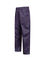 Mountain Warehouse Purple Kids Spray Waterproof Trousers - Image 4 of 5