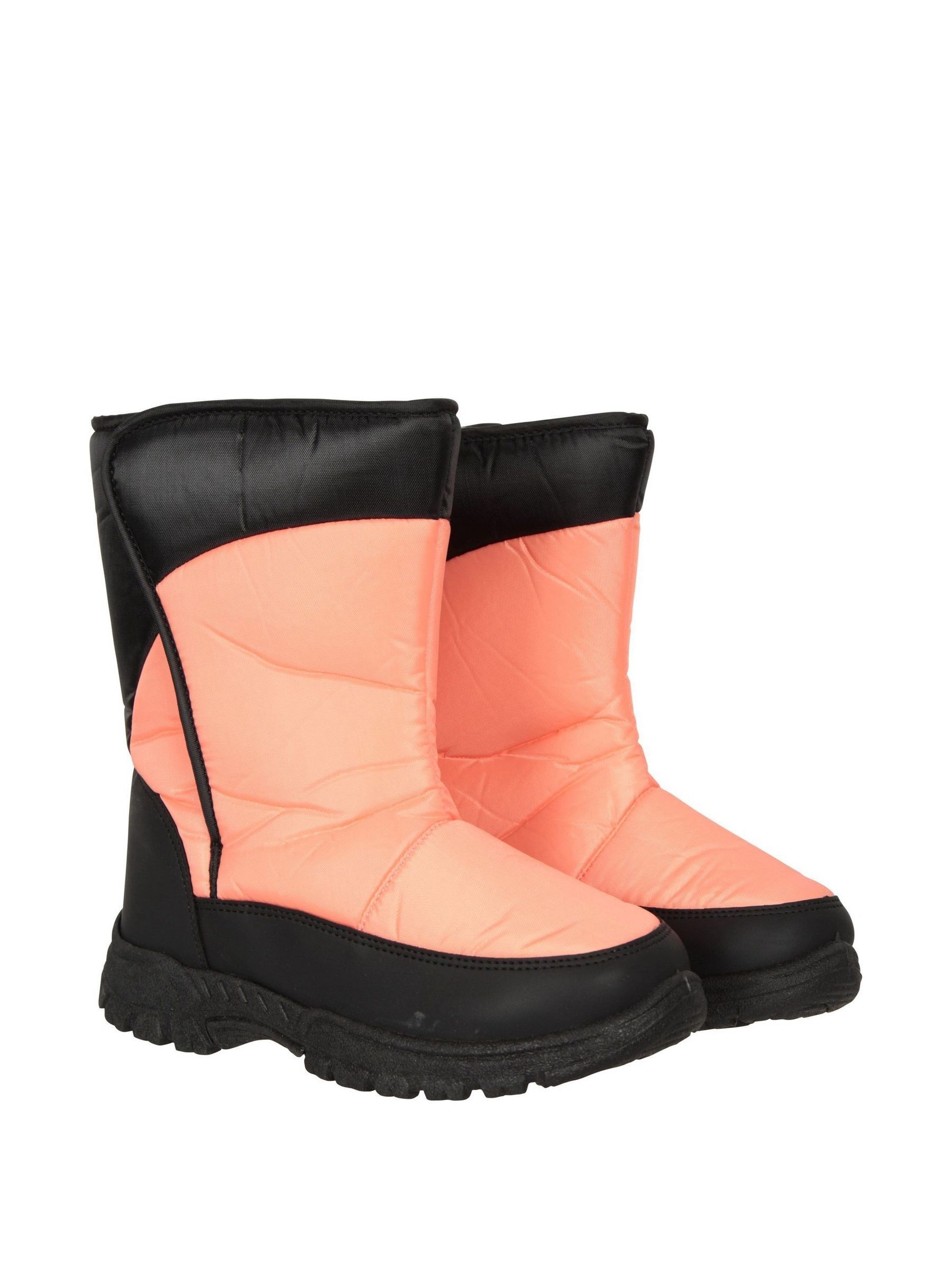 Buy Mountain Warehouse Pink Caribou Kids Single Stripe Sherpa Lined Adaptive Snow Boots from Next Luxembourg