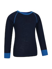 Mountain Warehouse Blue Merino II Kids Round Neck Thermal Top - Image 1 of 4