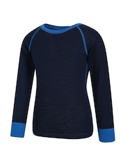Mountain Warehouse Blue Merino II Kids Round Neck Thermal Top - Image 2 of 4