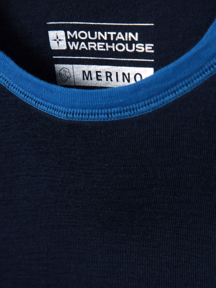 Mountain Warehouse Blue Merino II Kids Round Neck Thermal Top - Image 4 of 4