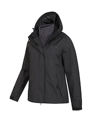 Mountain Warehouse Black Storm 3 in 1 Waterproof Jacket - Image 5 of 5
