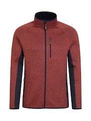 Mountain Warehouse Red Mens Treston Full-Zip Fleece Jacket - Image 1 of 5