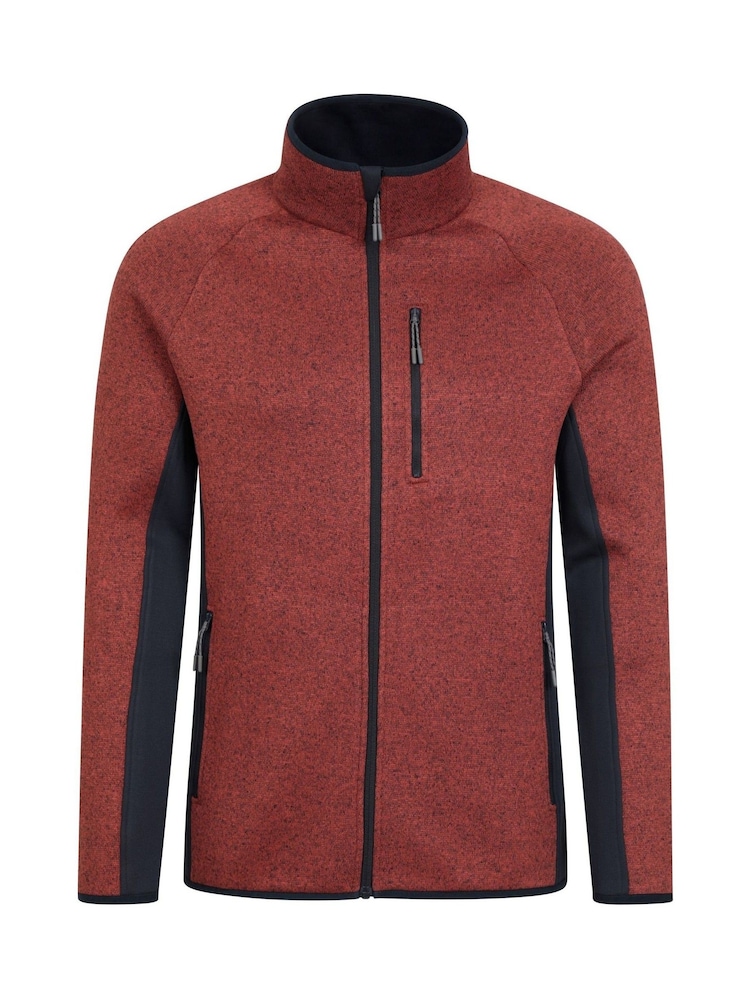 Mountain Warehouse Red Mens Treston Full-Zip Fleece Jacket - Image 1 of 5