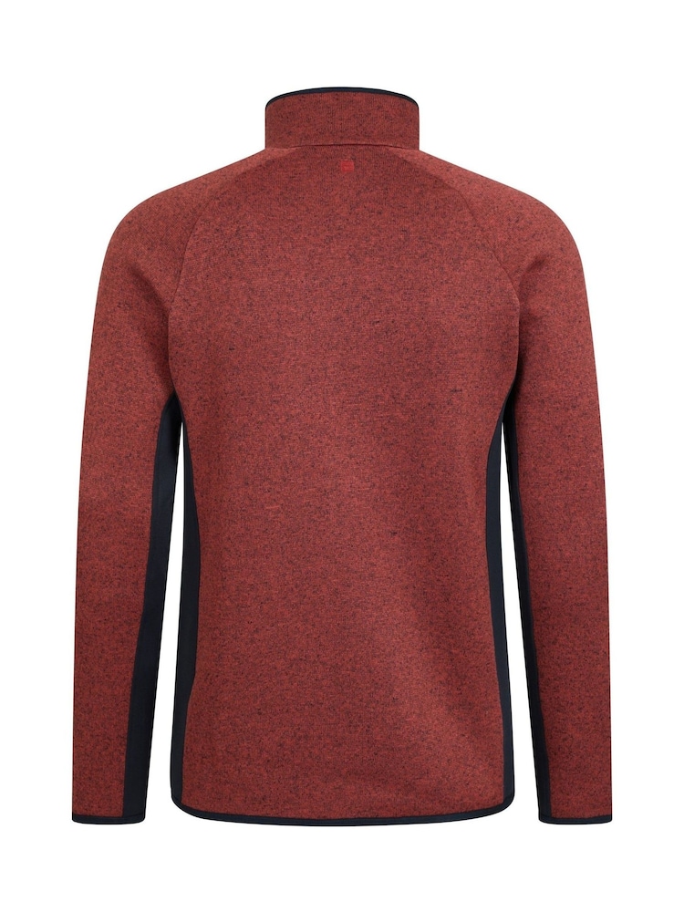 Mountain Warehouse Red Mens Treston Full-Zip Fleece Jacket - Image 2 of 5