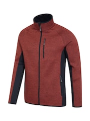 Mountain Warehouse Red Mens Treston Full-Zip Fleece Jacket - Image 4 of 5