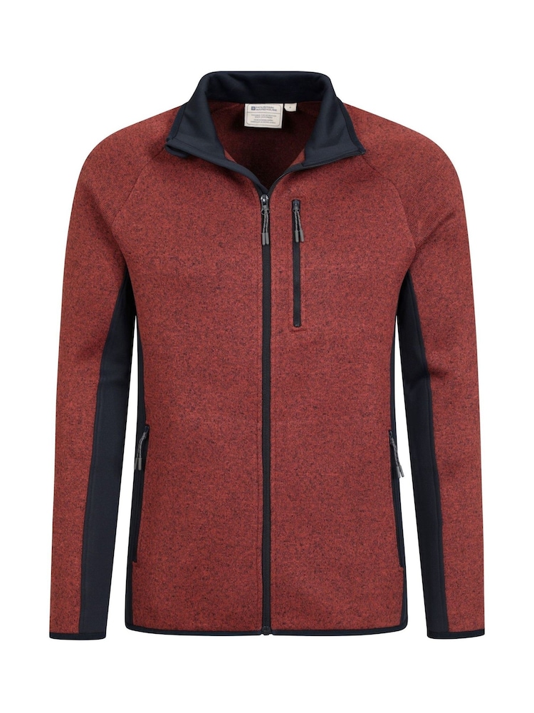 Mountain Warehouse Red Mens Treston Full-Zip Fleece Jacket - Image 5 of 5