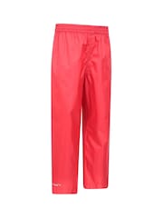 Mountain Warehouse Red Kids Pakka II Waterproof Overtrousers - Image 3 of 5