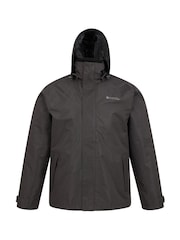 Negro - Mountain Warehouse Mens Fell 3-In-1 Water Resistant Jacket - Imagen 6 de 6