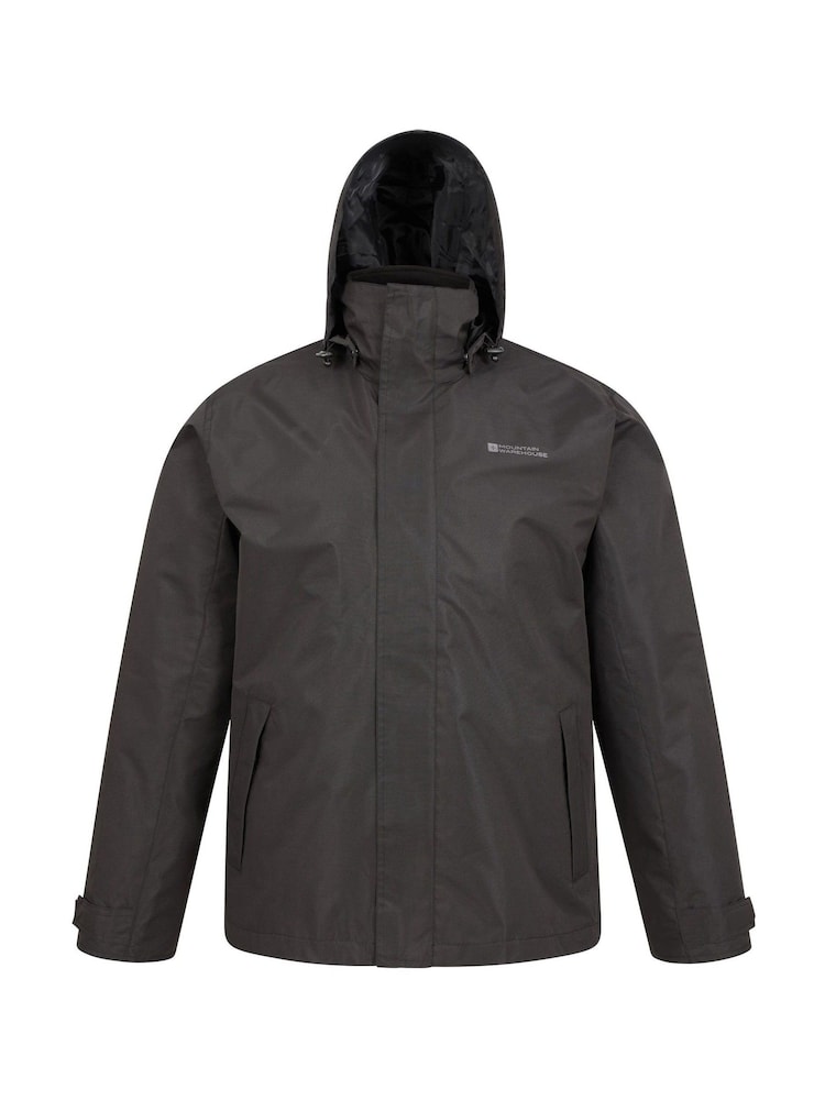Negro - Mountain Warehouse Mens Fell 3-In-1 Water Resistant Jacket - Imagen 6 de 6