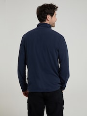 Mountain Warehouse Dark Blue Mens Camber II Half Zip Quick Drying Fleece - Image 2 of 4