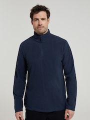 Mountain Warehouse Dark Blue Mens Camber II Half Zip Quick Drying Fleece - Image 3 of 4